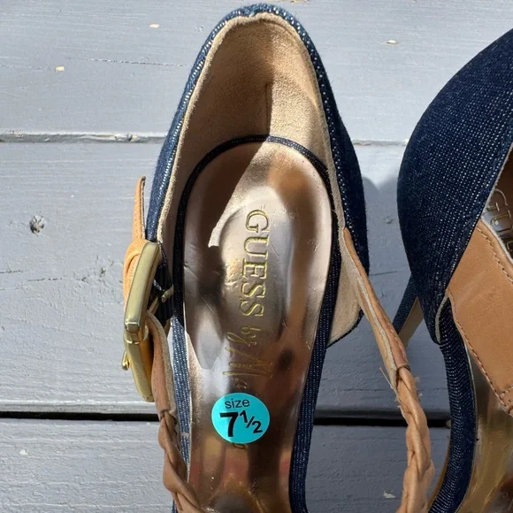 Guess Marciano Stylish Women's Heels with Woven Strap S/7.5 - Picture 8 of 15